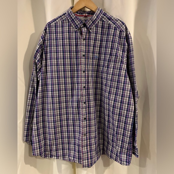 Ariat Other - Ariat Pro Series Shirt Mens XXL‎ Western Plaid Button Down Embroidered Logo